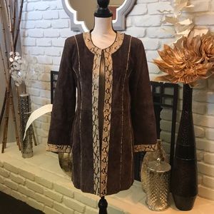 Beautiful Pamela McCoy chocolate suede jacket!